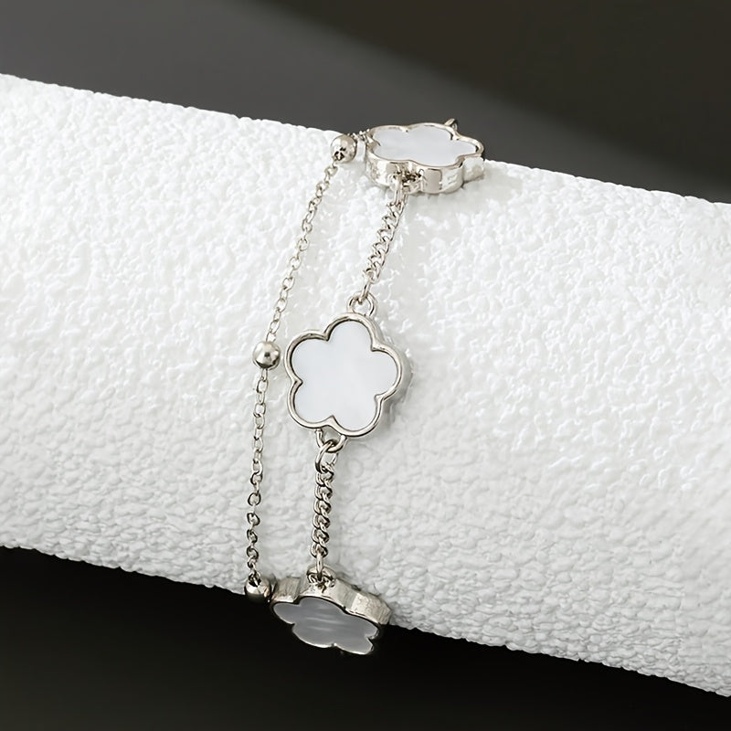 Men's Clover Pendant Bracelet