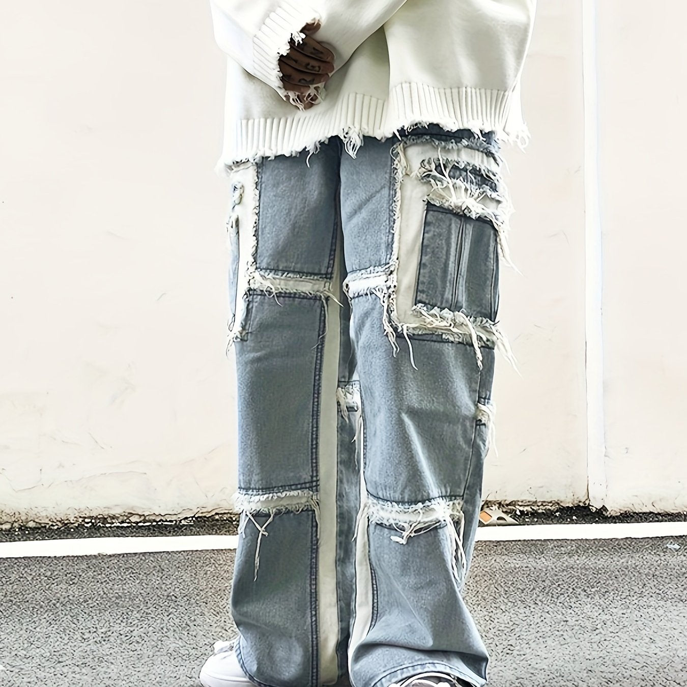 Loose Fit Straight Leg Jeans
