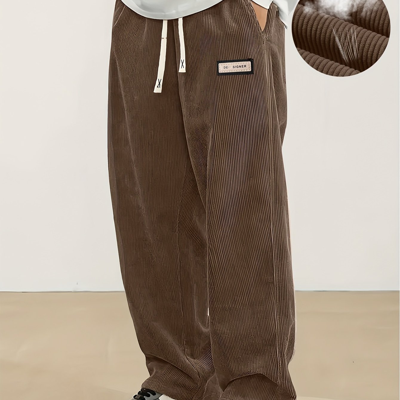 Corduroy Loose Fit Joggers