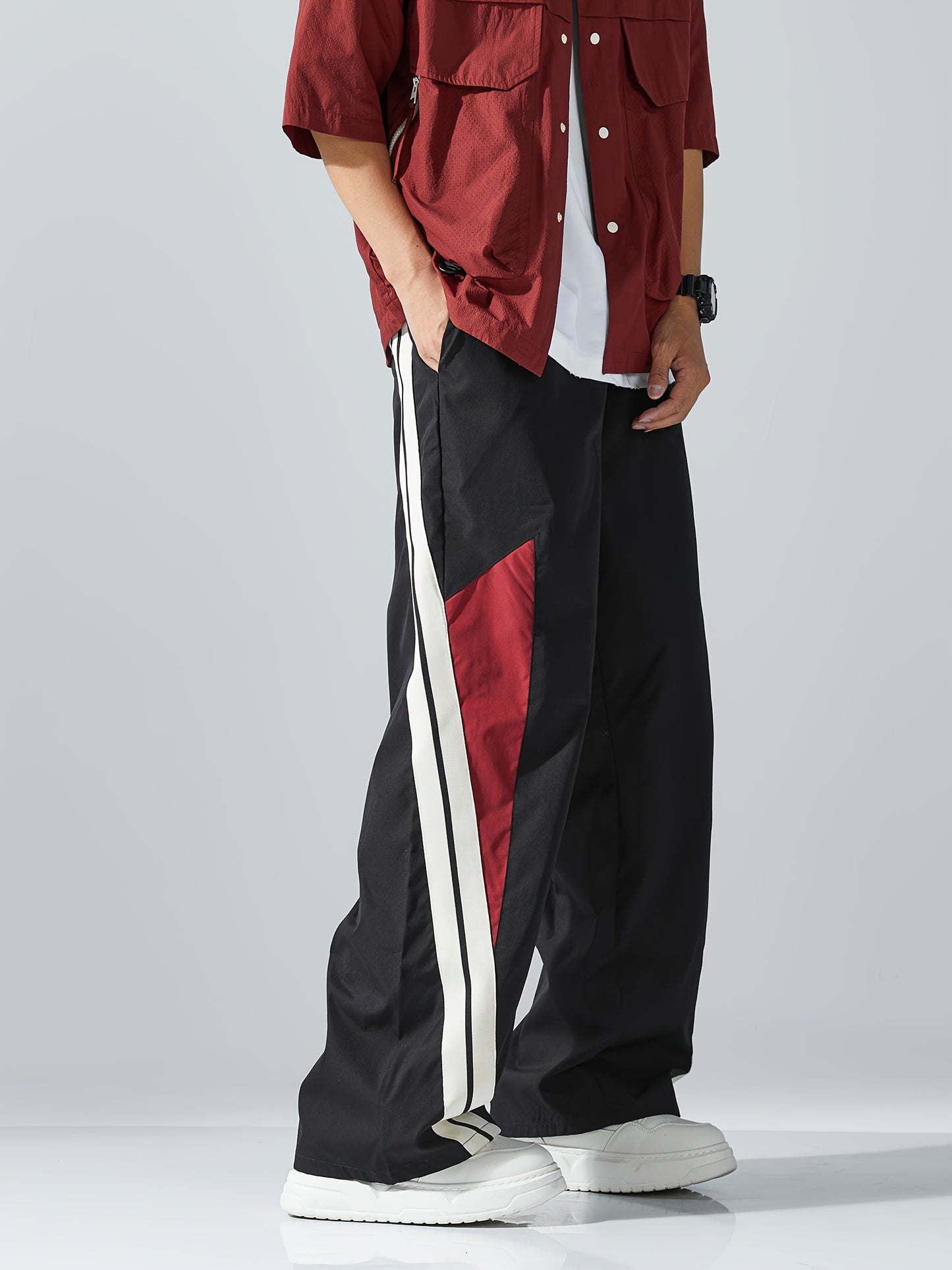 Casual Loose-Fit Straight-Leg Pants
