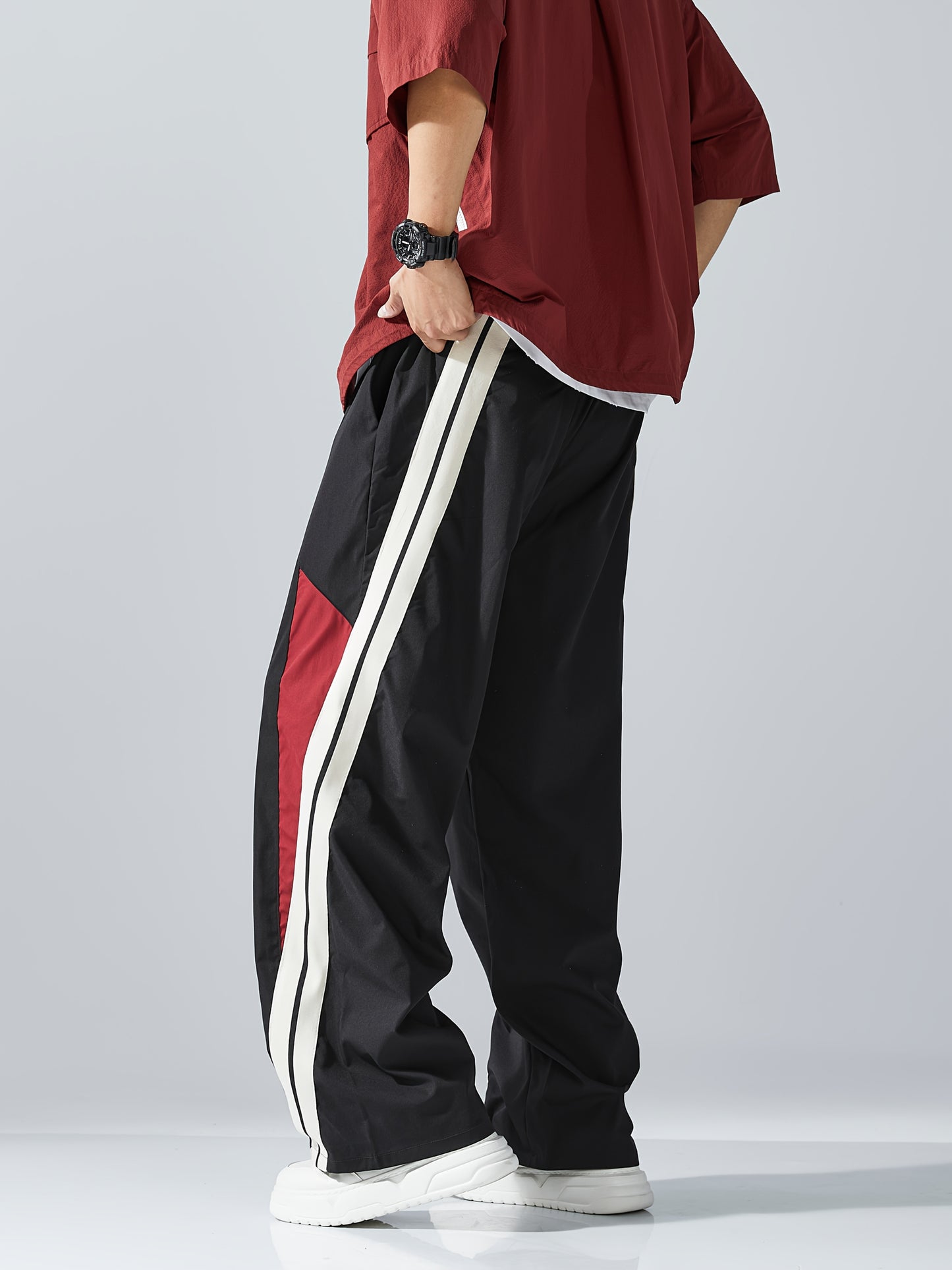 Casual Loose-Fit Straight-Leg Pants