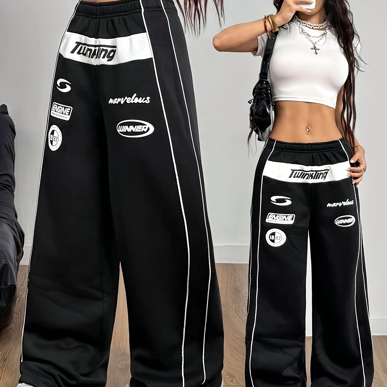 Women's Y2K Summer Wide-Leg Pants
