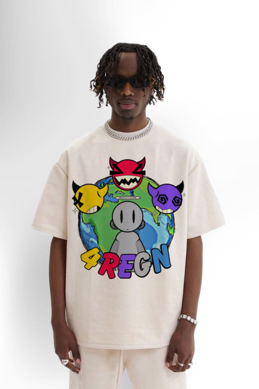 4REGN DEXIGN OVERSIZED PRINTED TEE 21