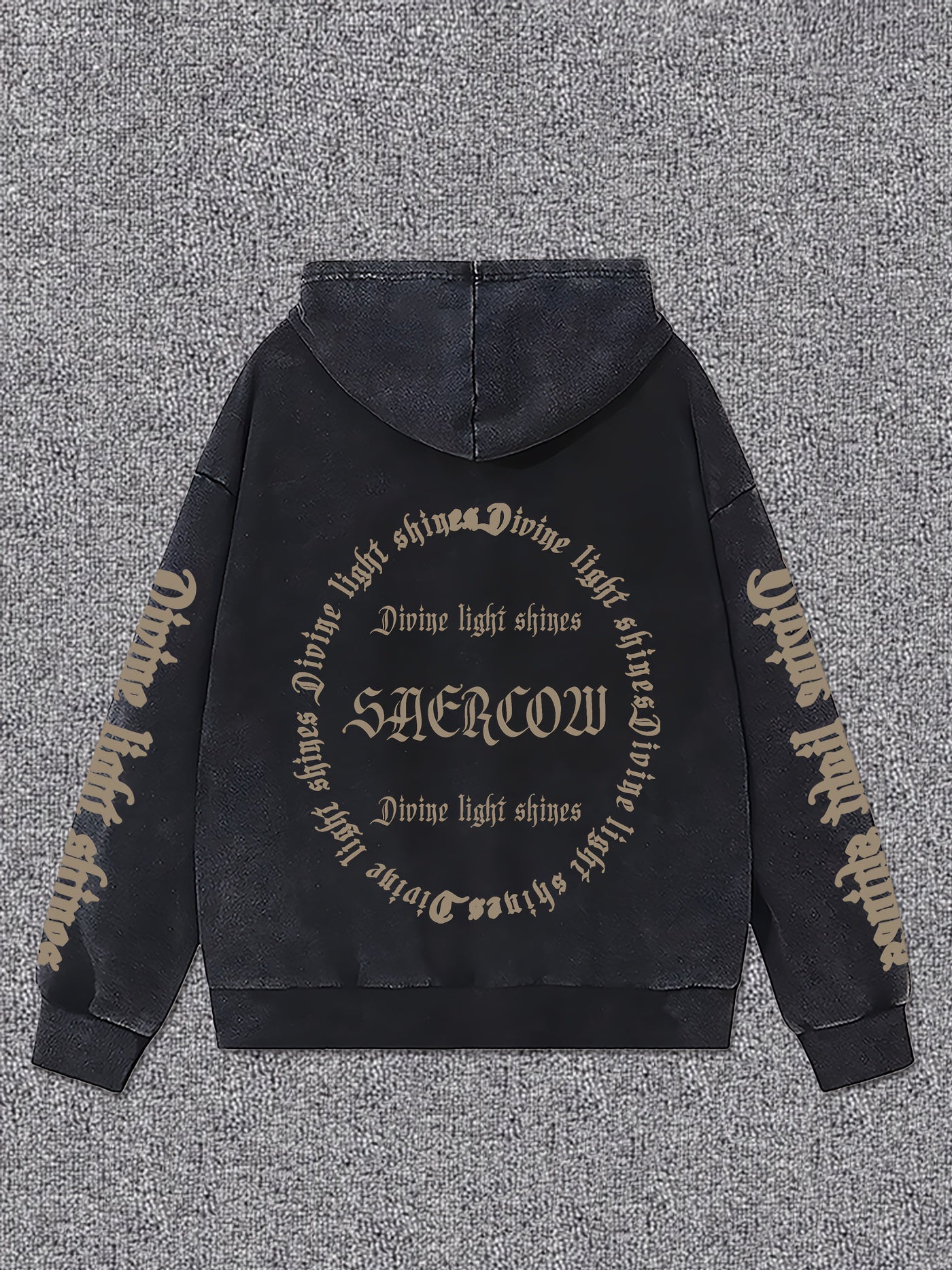 Zip-Up Hoodie with Skull Print