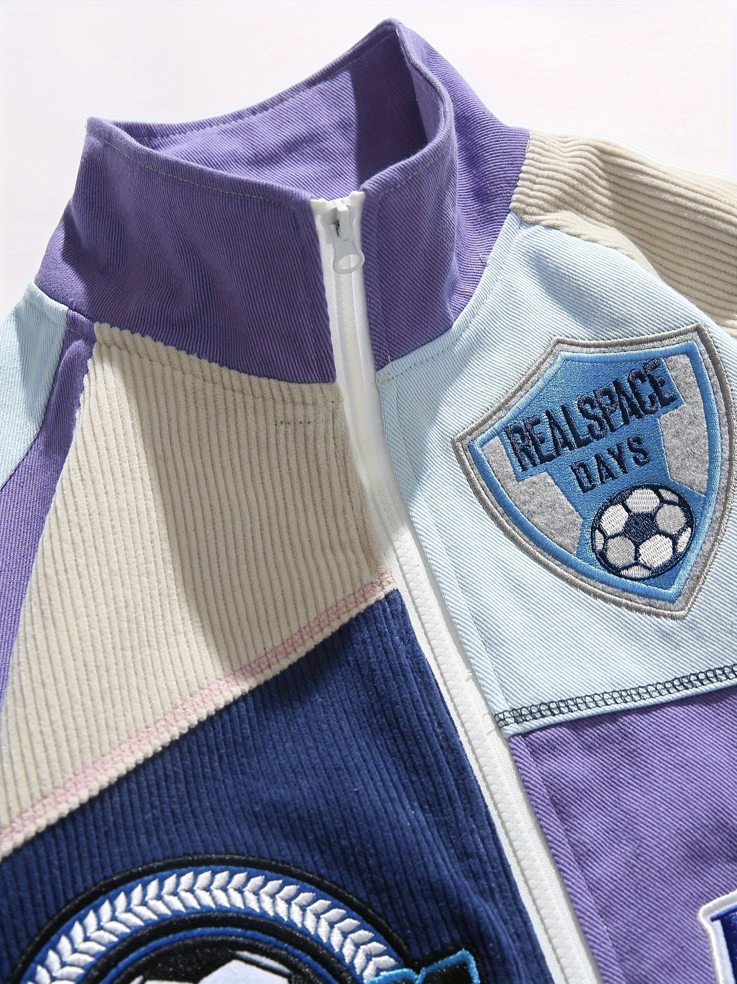 Color-Block Bomber Jacket