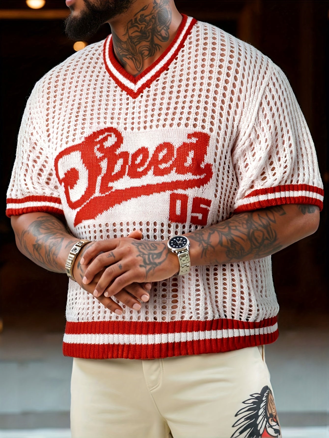 Speed 05 Graphic Knit Sweater