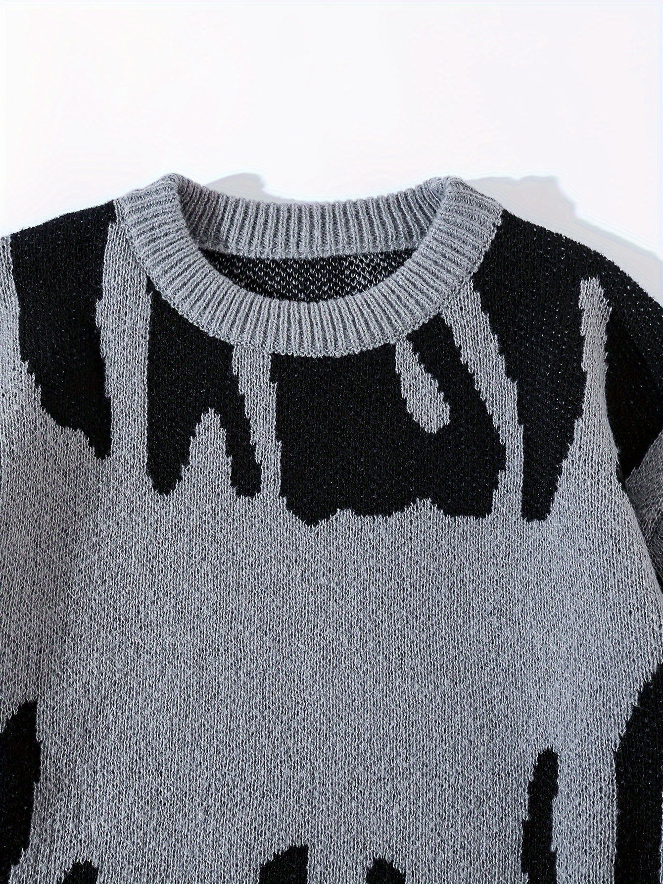 Zebra Print Pullover Sweater