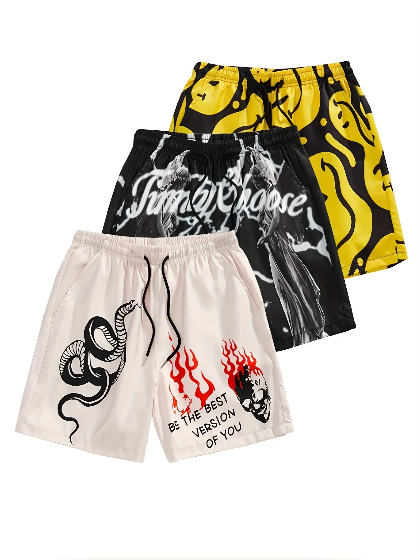 Men's 3-pack Set Of Beach Shorts