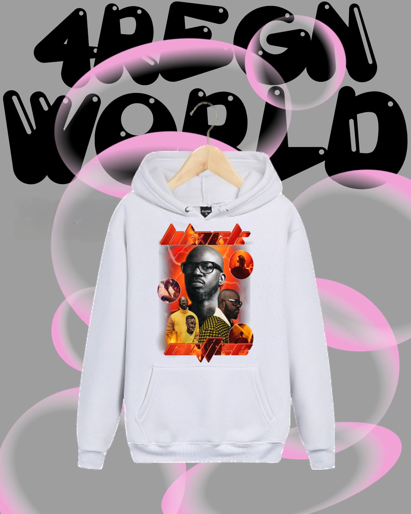 Graphic Hoodie Black Coffee