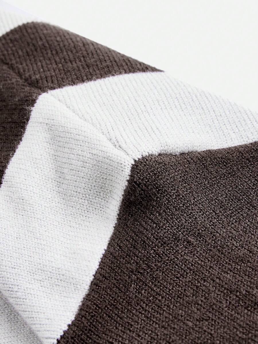 Men's Striped Short Sleeve Knit Shirt