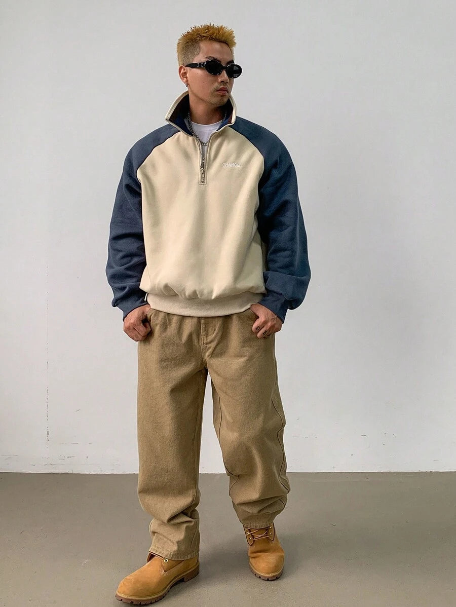 Casual Half Zip Sweater