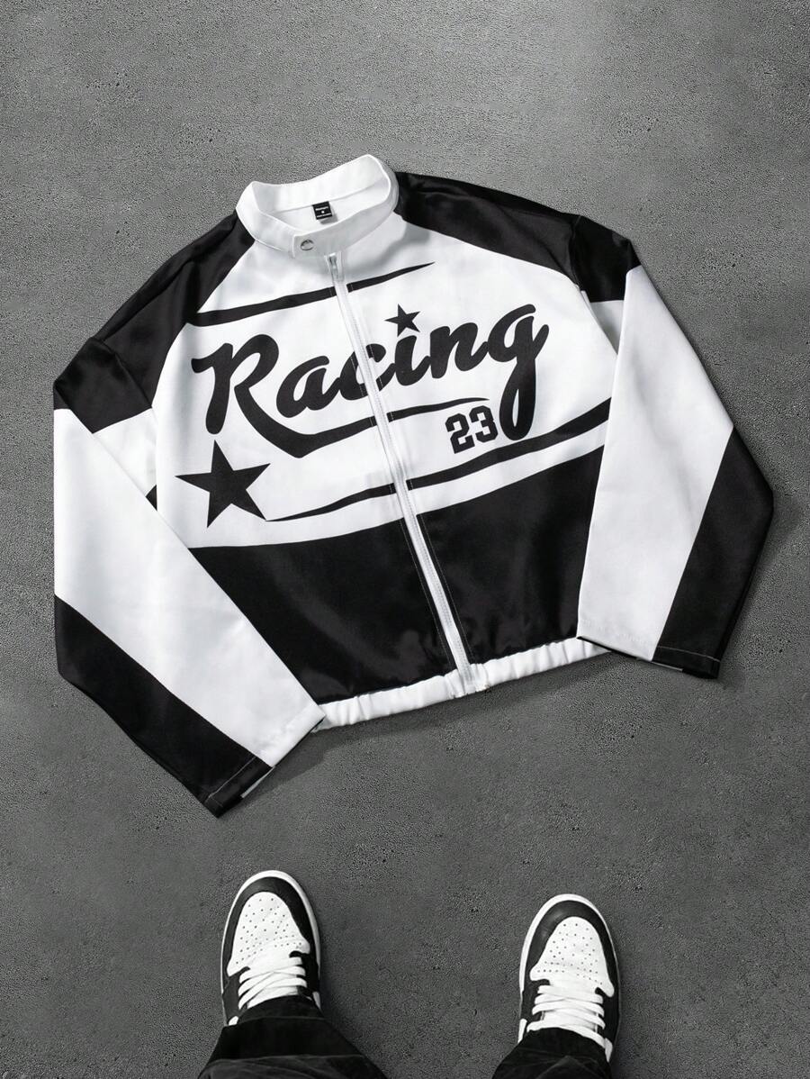 Men's Streetwear-Inspired Racing Jacket