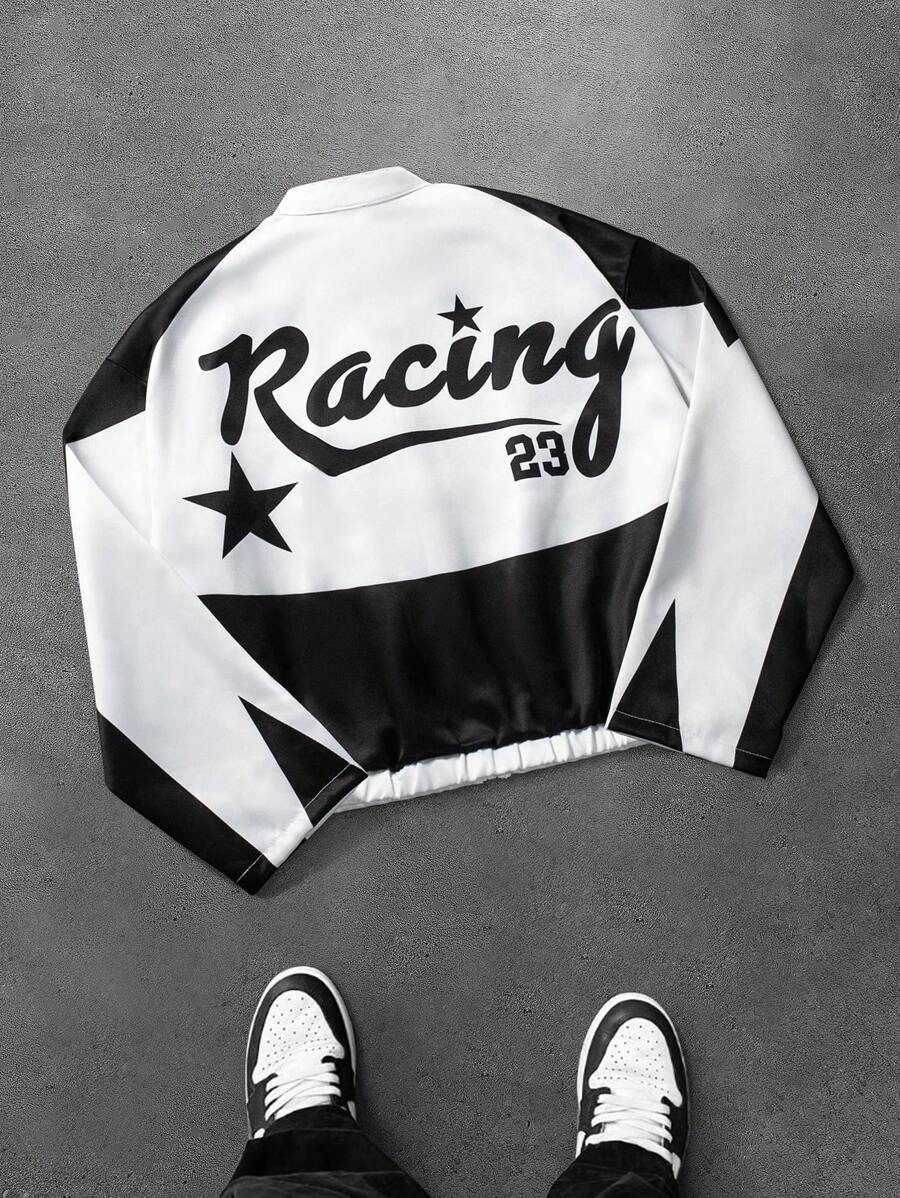 Men's Streetwear-Inspired Racing Jacket