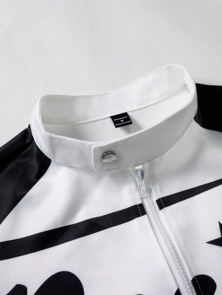 Men's Streetwear-Inspired Racing Jacket