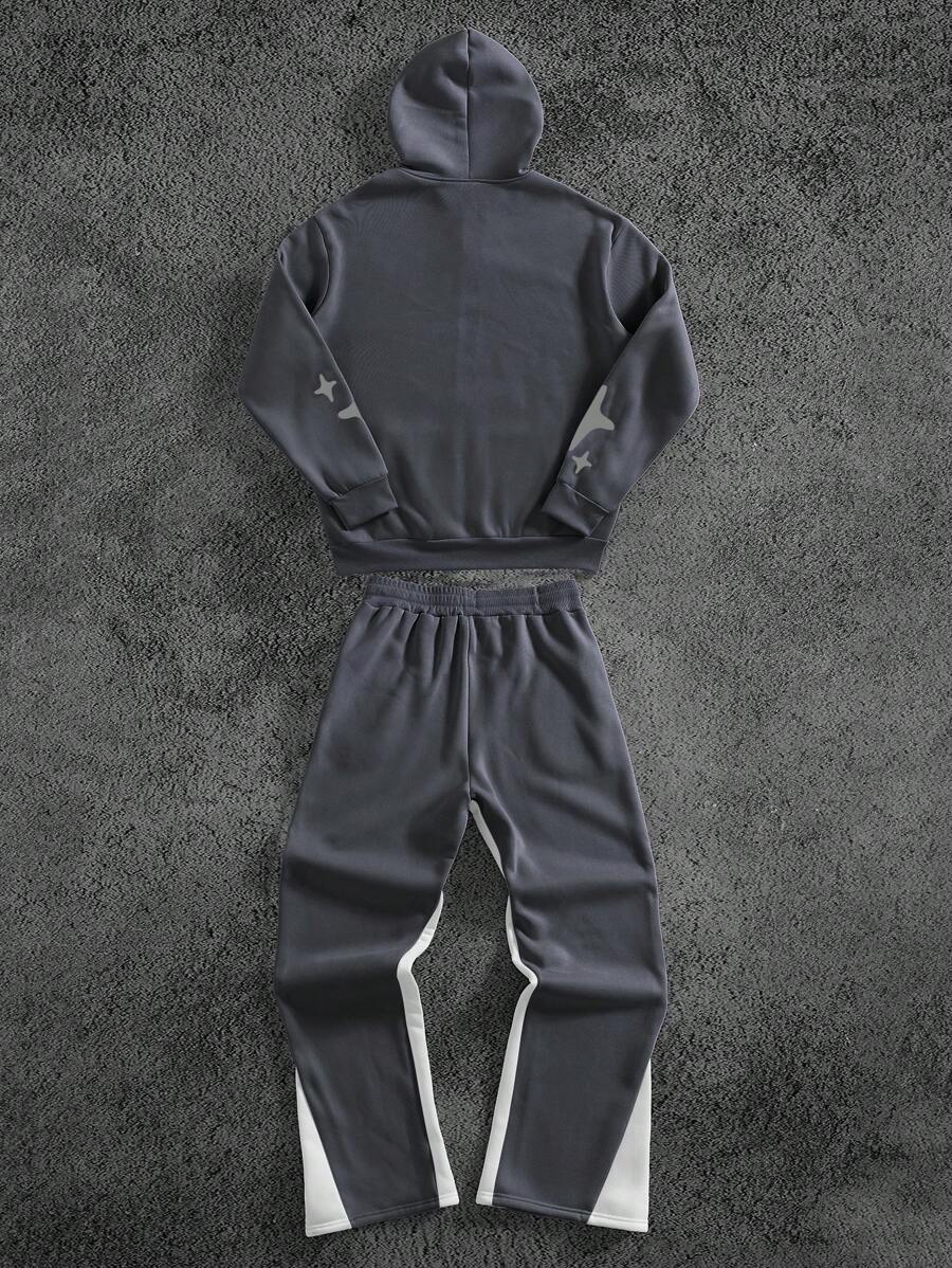 Men's Print Hoodie & Sweatpants 2 Pieces
