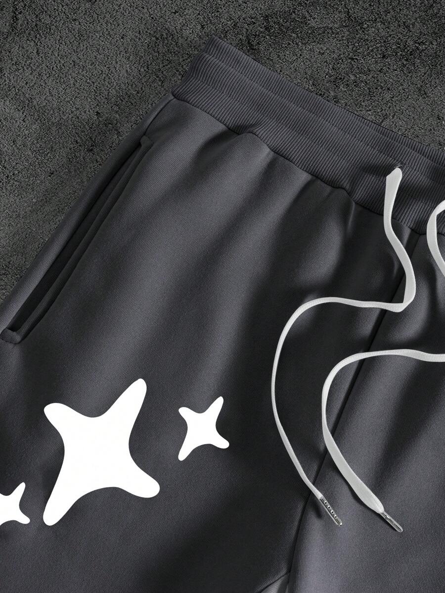 Men's Print Hoodie & Sweatpants 2 Pieces