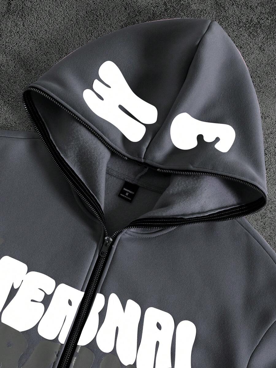 Men's Print Hoodie & Sweatpants 2 Pieces