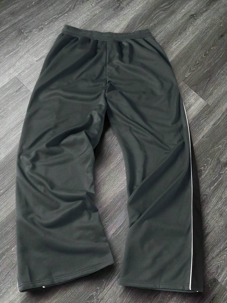 Men's Solid Color Patchwork Sweatpants
