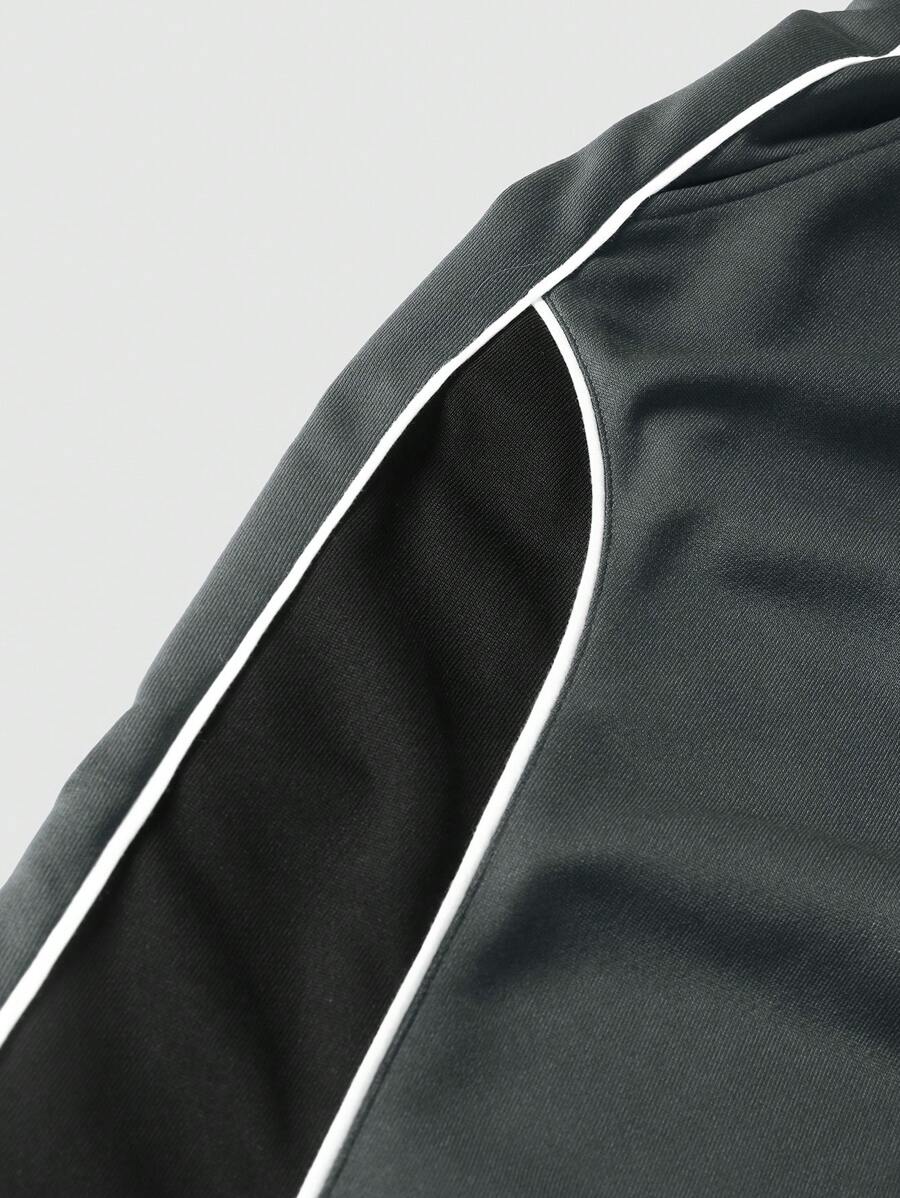 Men's Solid Color Patchwork Sweatpants