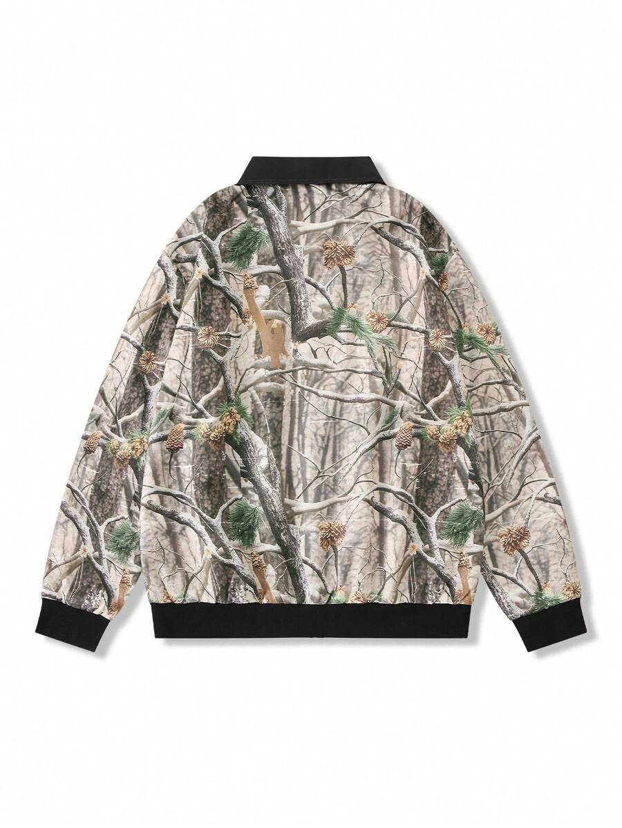 Men's Casual Autumn Print Jacket