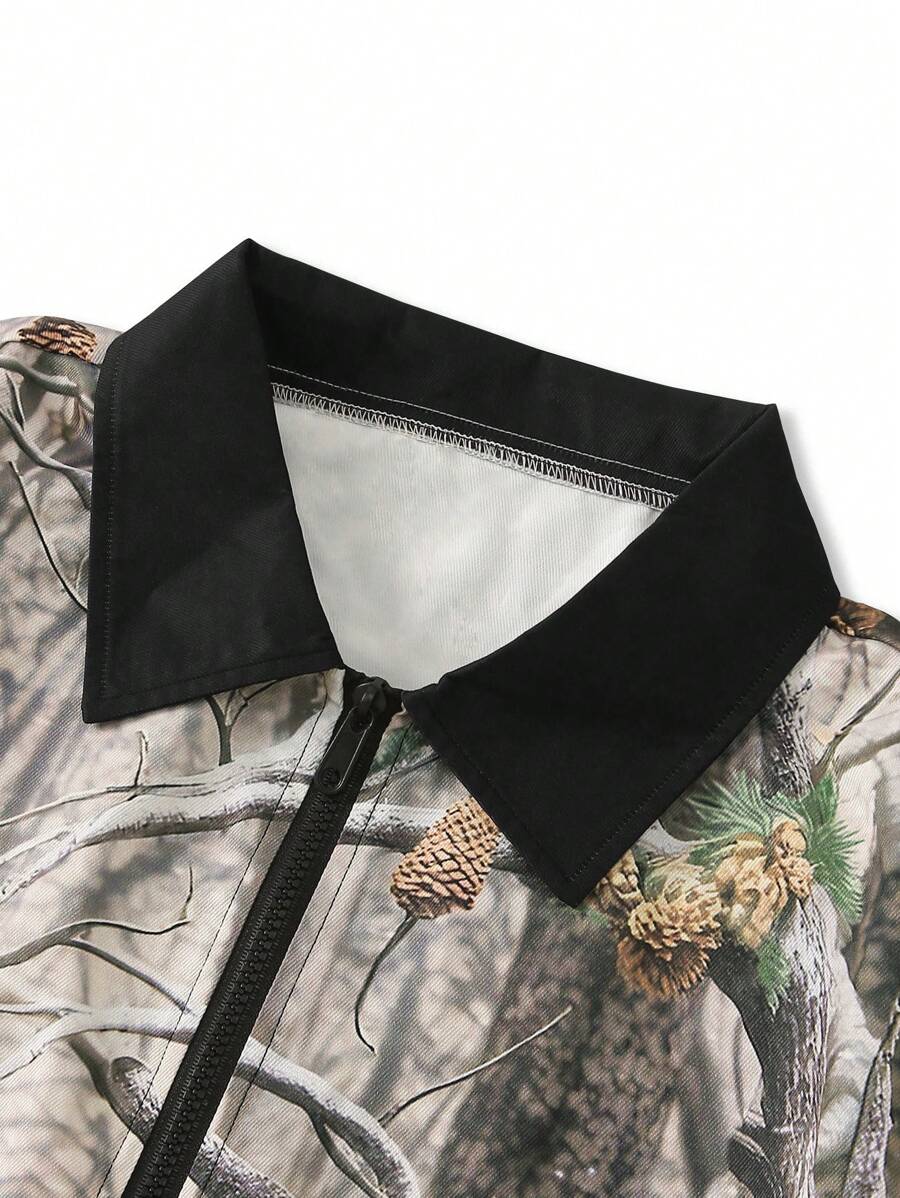 Men's Casual Autumn Print Jacket