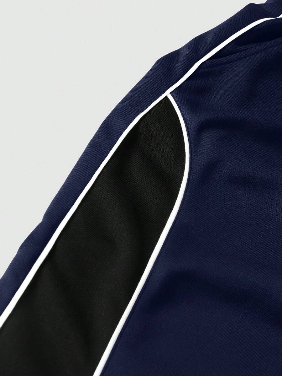 Men's Solid Color Patchwork Sweatpants
