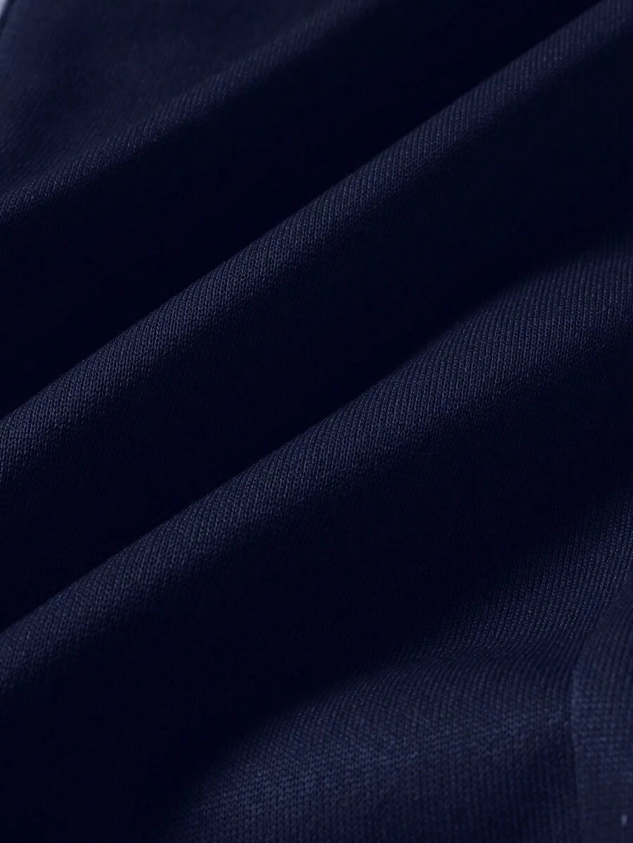 Men's Solid Color Patchwork Sweatpants