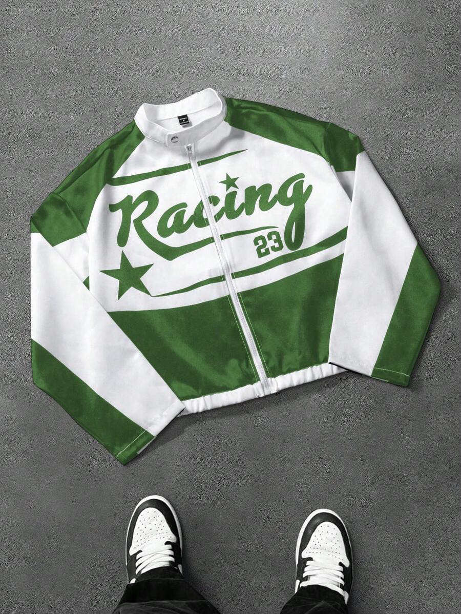 Men's Streetwear-Inspired Racing Jacket