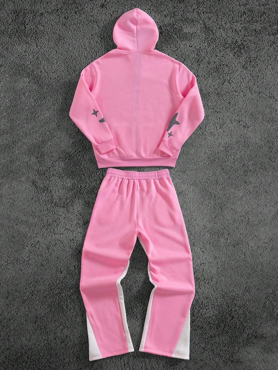 Men's Print Hoodie & Sweatpants 2 Pieces