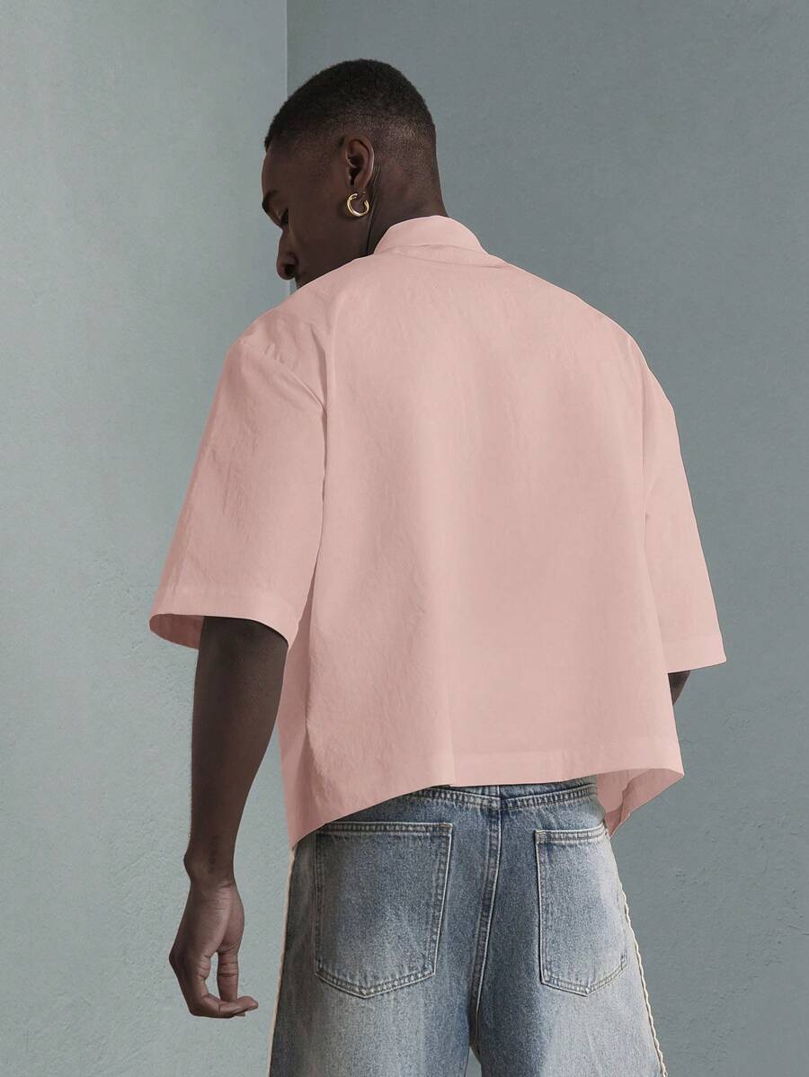 Print Button-Up Resort Shirt