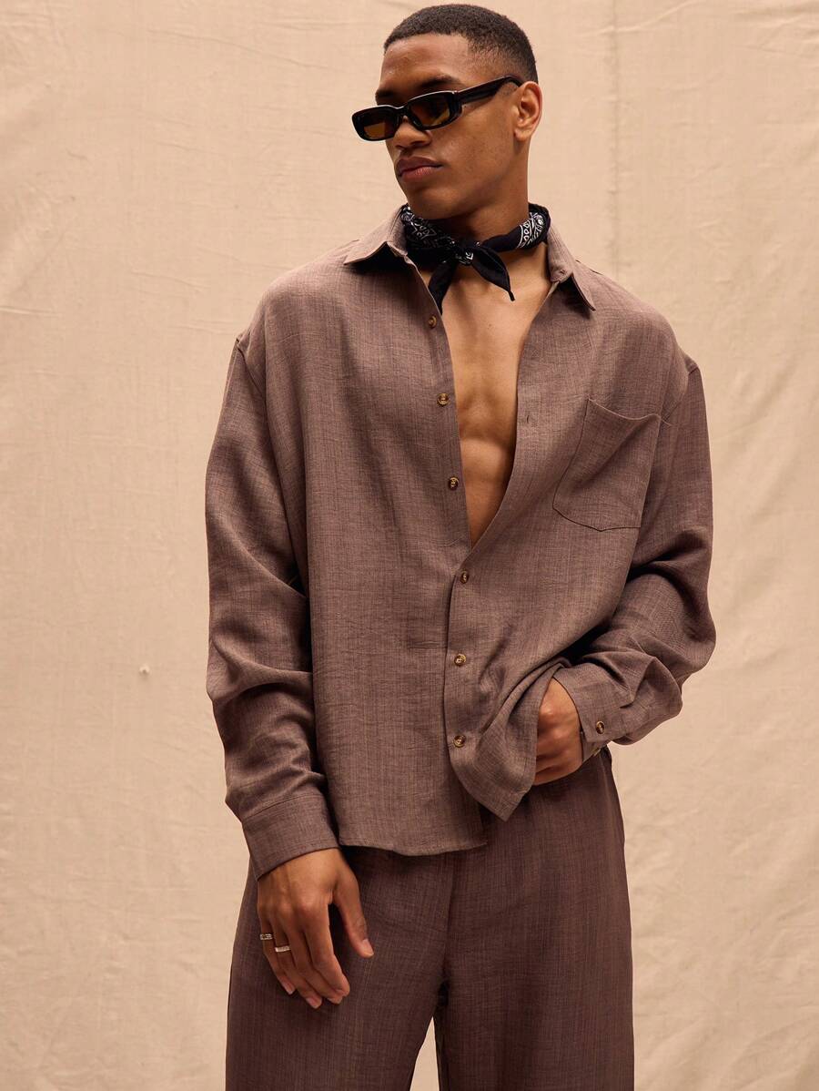 Long Sleeved Linen Shirt