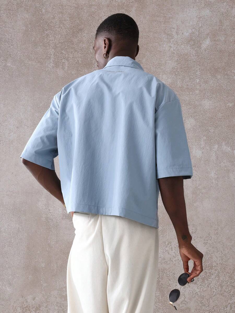 Print Button-Up Resort Shirt