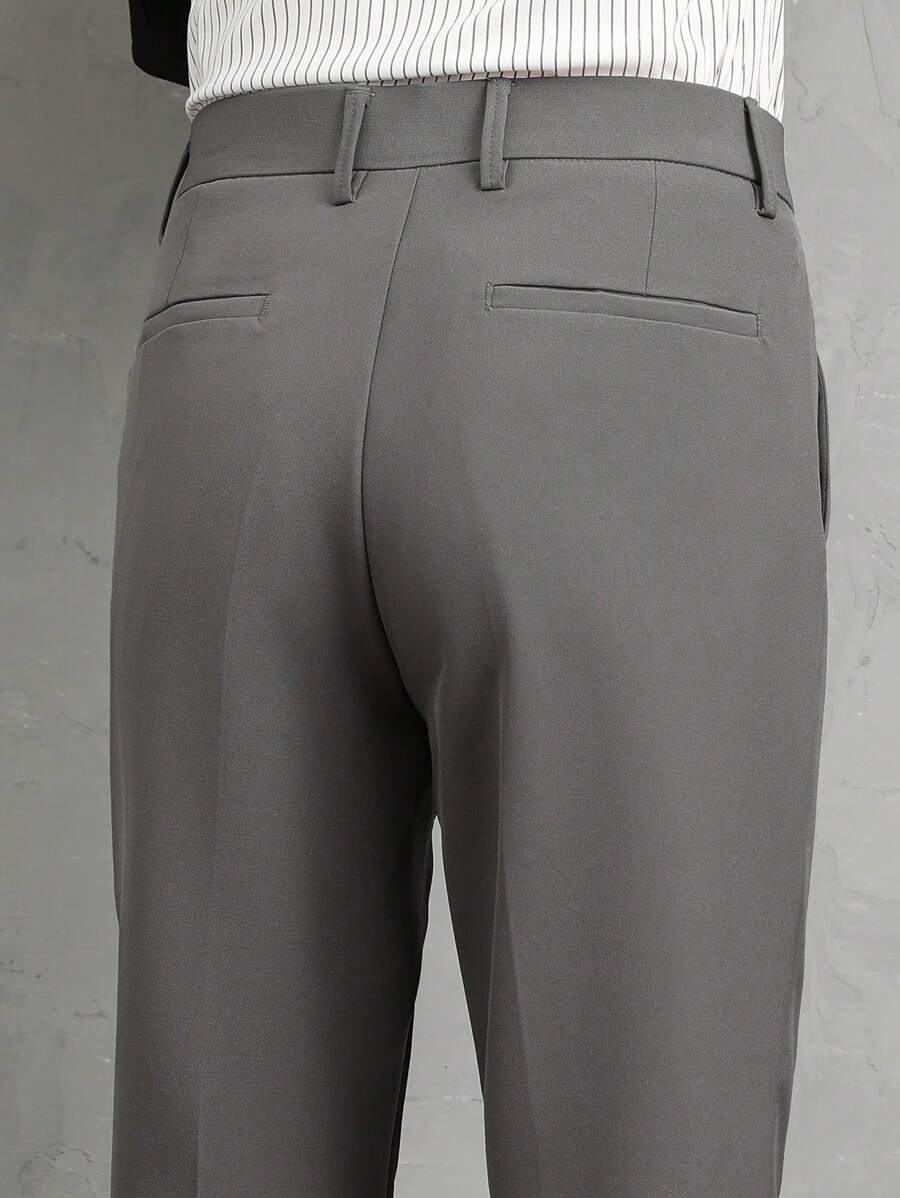 Men's Straight Leg Casual Formal Pants