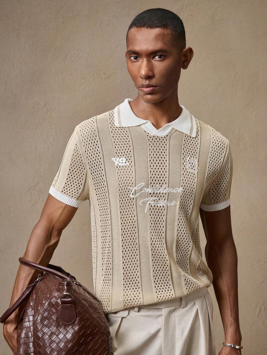 Men's Loose Knit Dropped Shoulder Casual Sweater