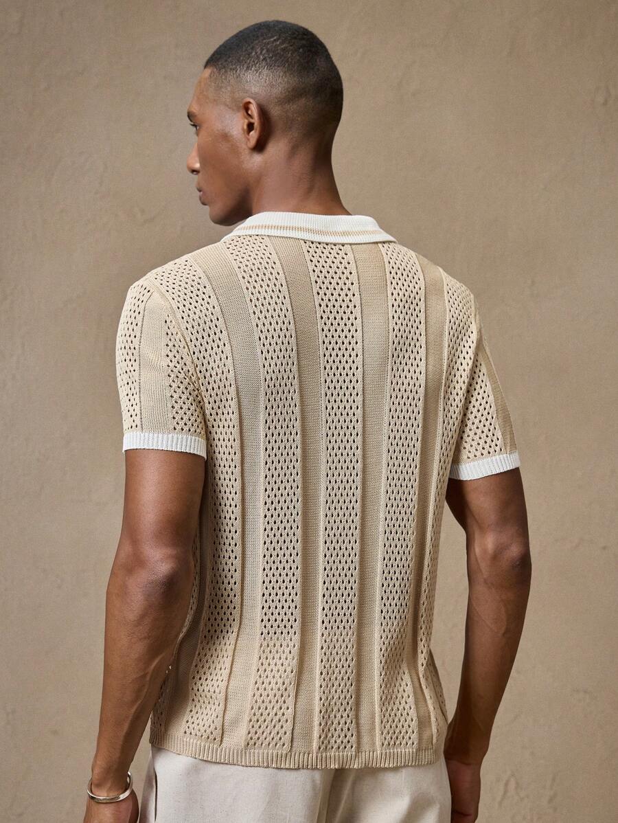 Men's Loose Knit Dropped Shoulder Casual Sweater