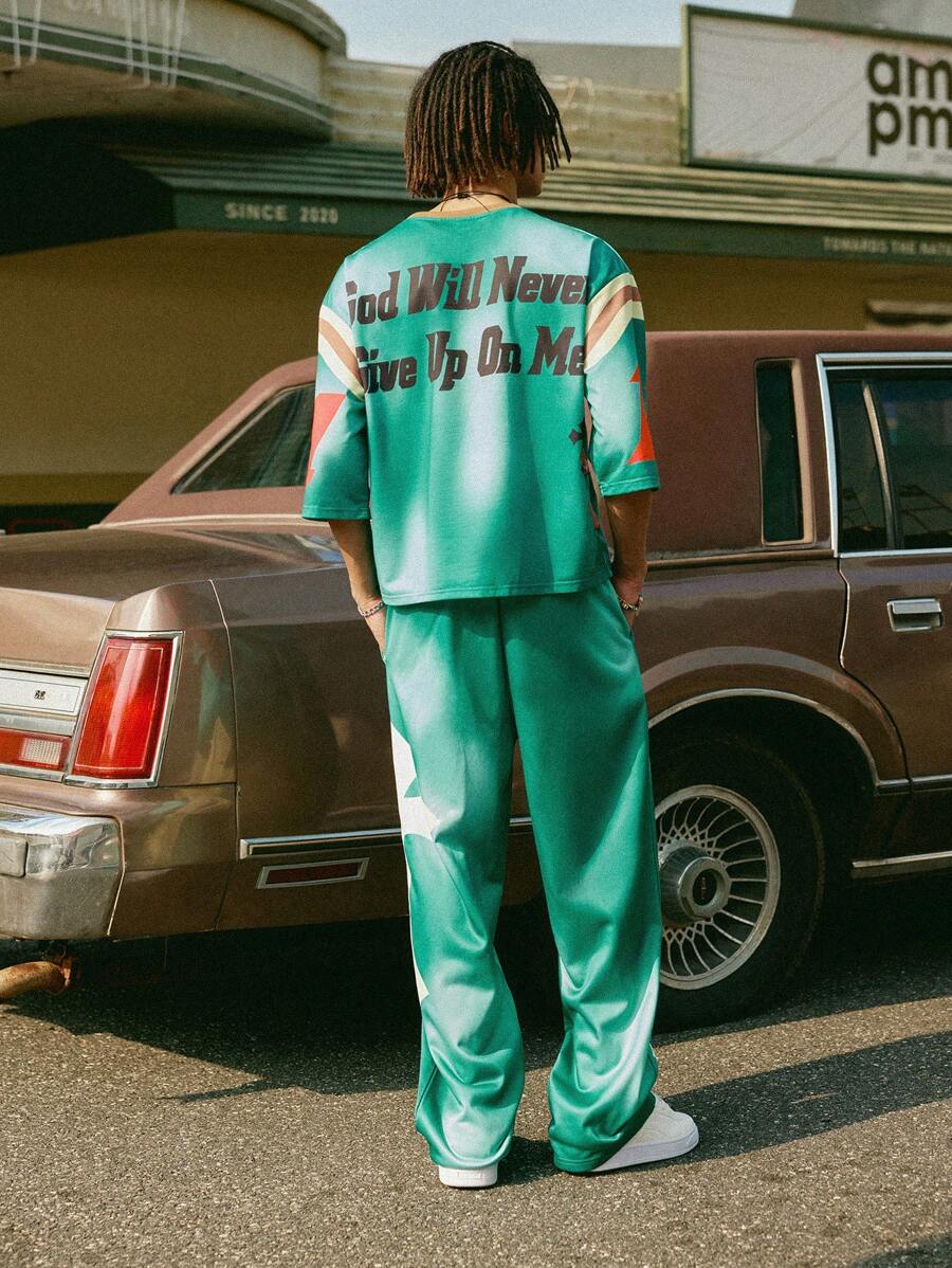 Men's Print T-Shirt And Pants 2pc Set