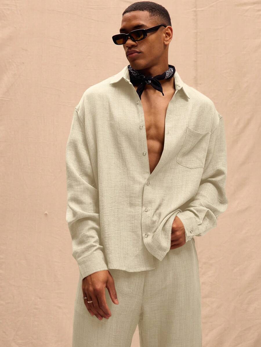Long Sleeved Linen Shirt