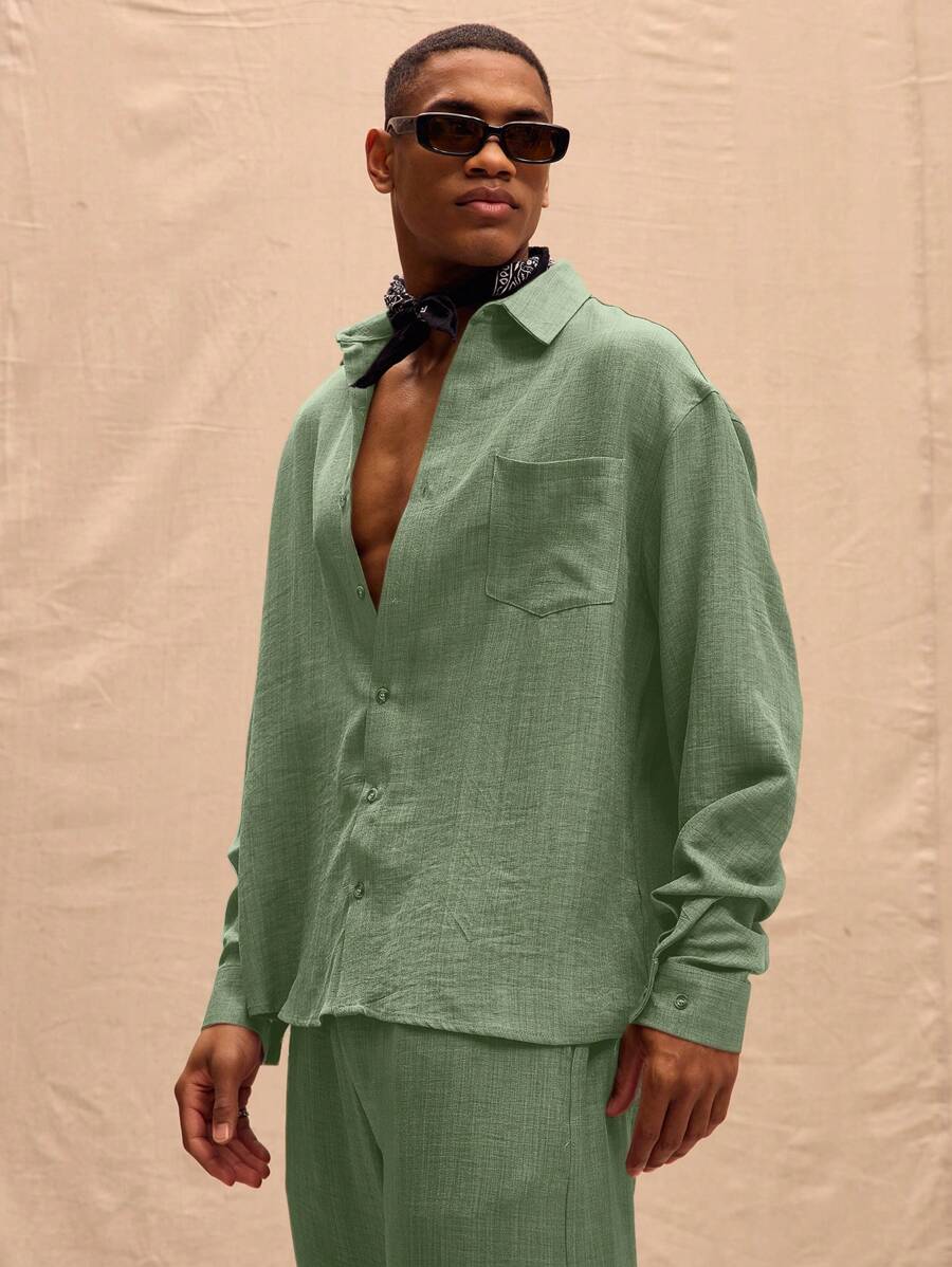 Long Sleeved Linen Shirt
