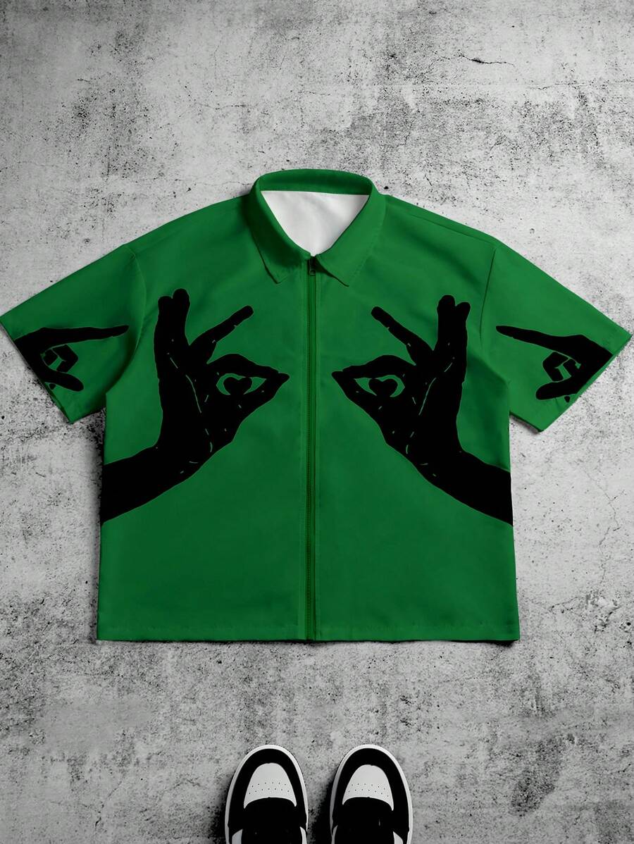 Men’s Loose-Fit Short-Sleeve Shirt