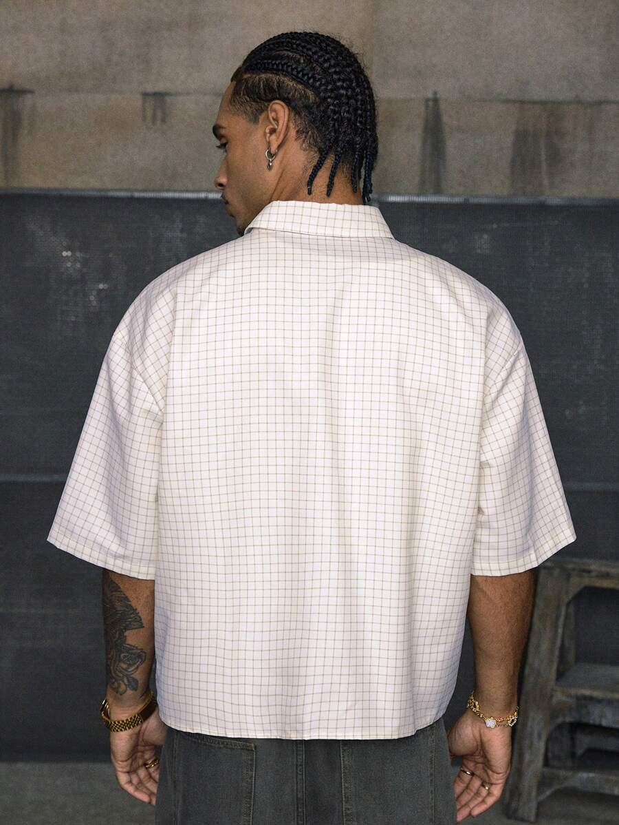 Mens's Casual Streetwear Vintage Print Short Sleeve Shirt For Men