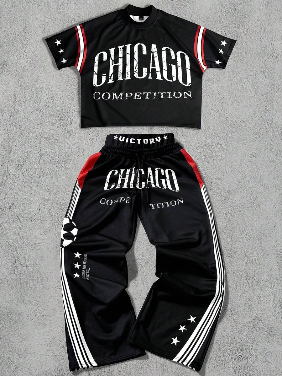Men's T-Shirt And Pants 2pc Set