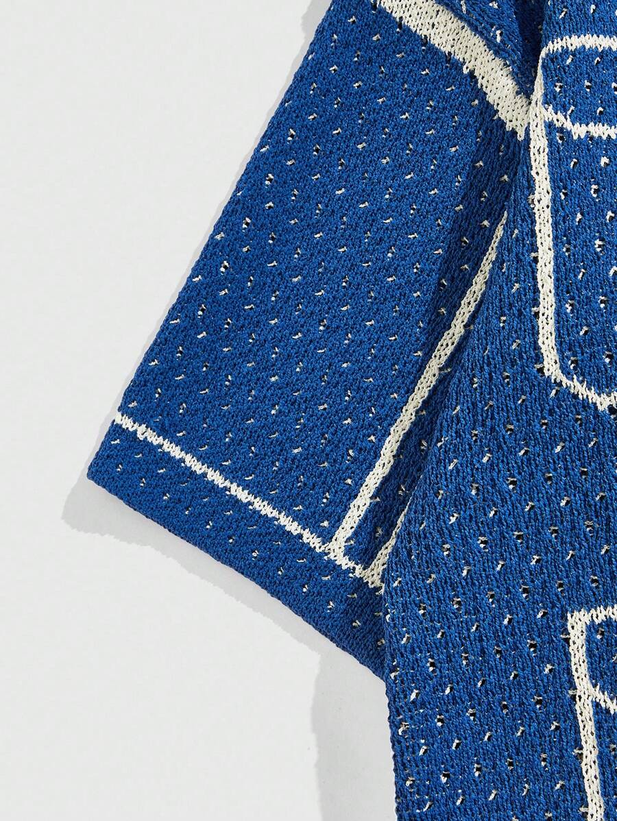 Men's Loose Knitted Shirt
