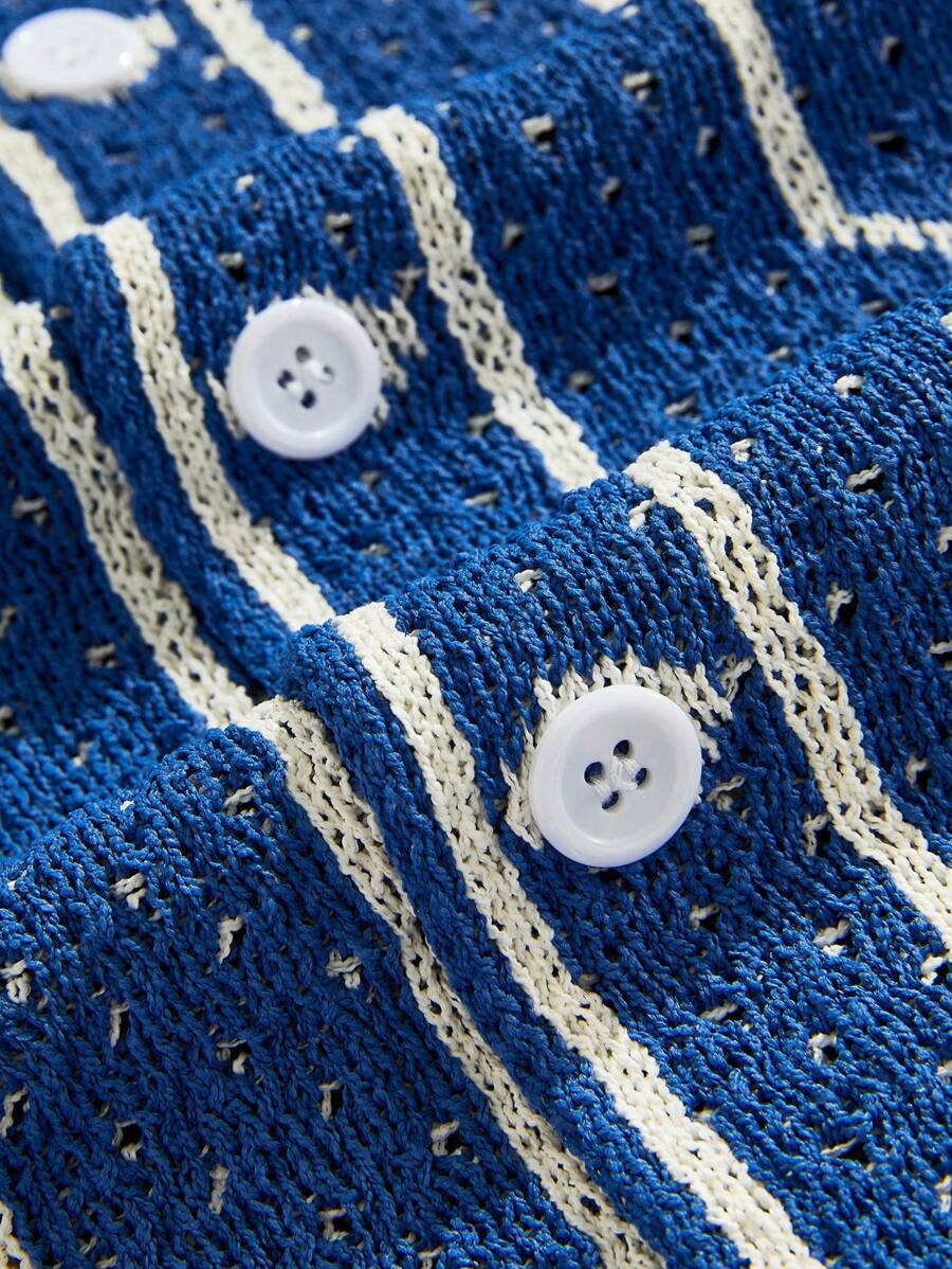 Men's Loose Knitted Shirt