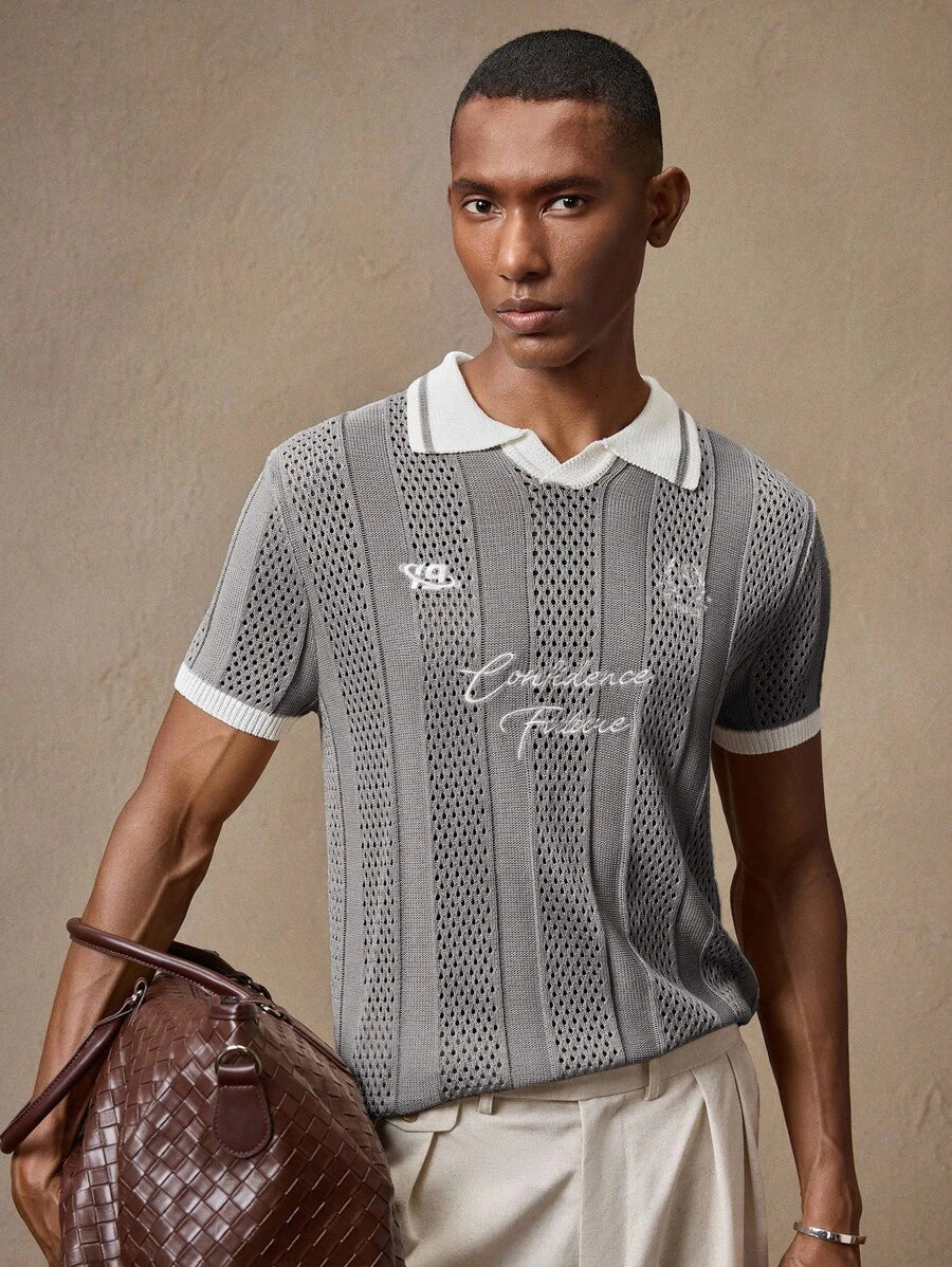 Men's Loose Knit Dropped Shoulder Casual Sweater