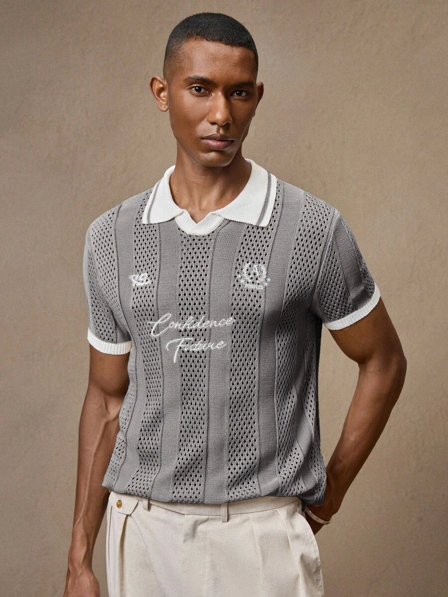 Men's Loose Knit Dropped Shoulder Casual Sweater