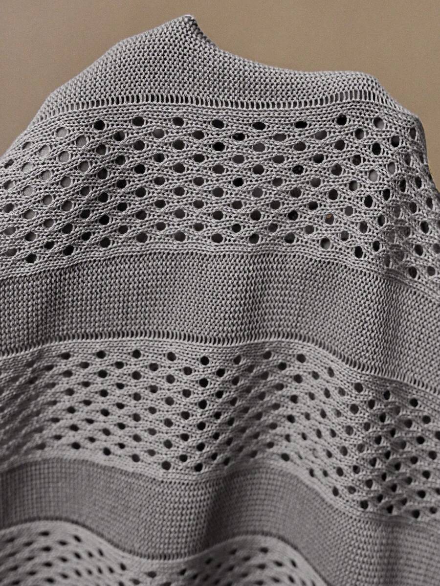 Men's Loose Knit Dropped Shoulder Casual Sweater