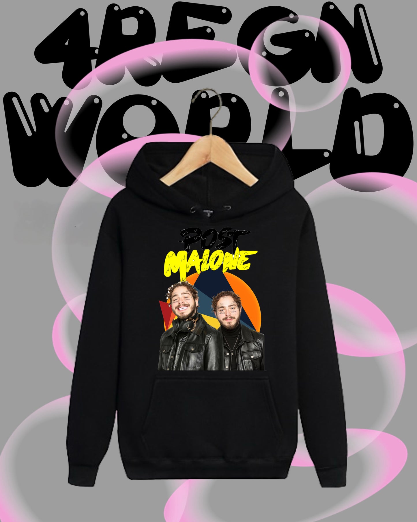 Graphic Hoodies Post Malone