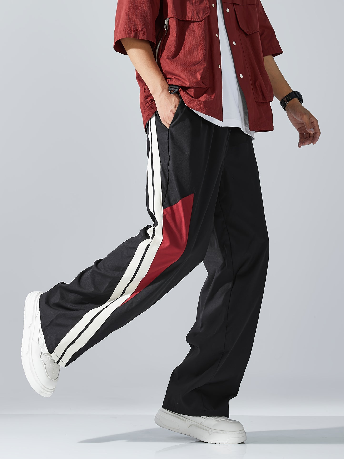 Casual Loose-Fit Straight-Leg Pants