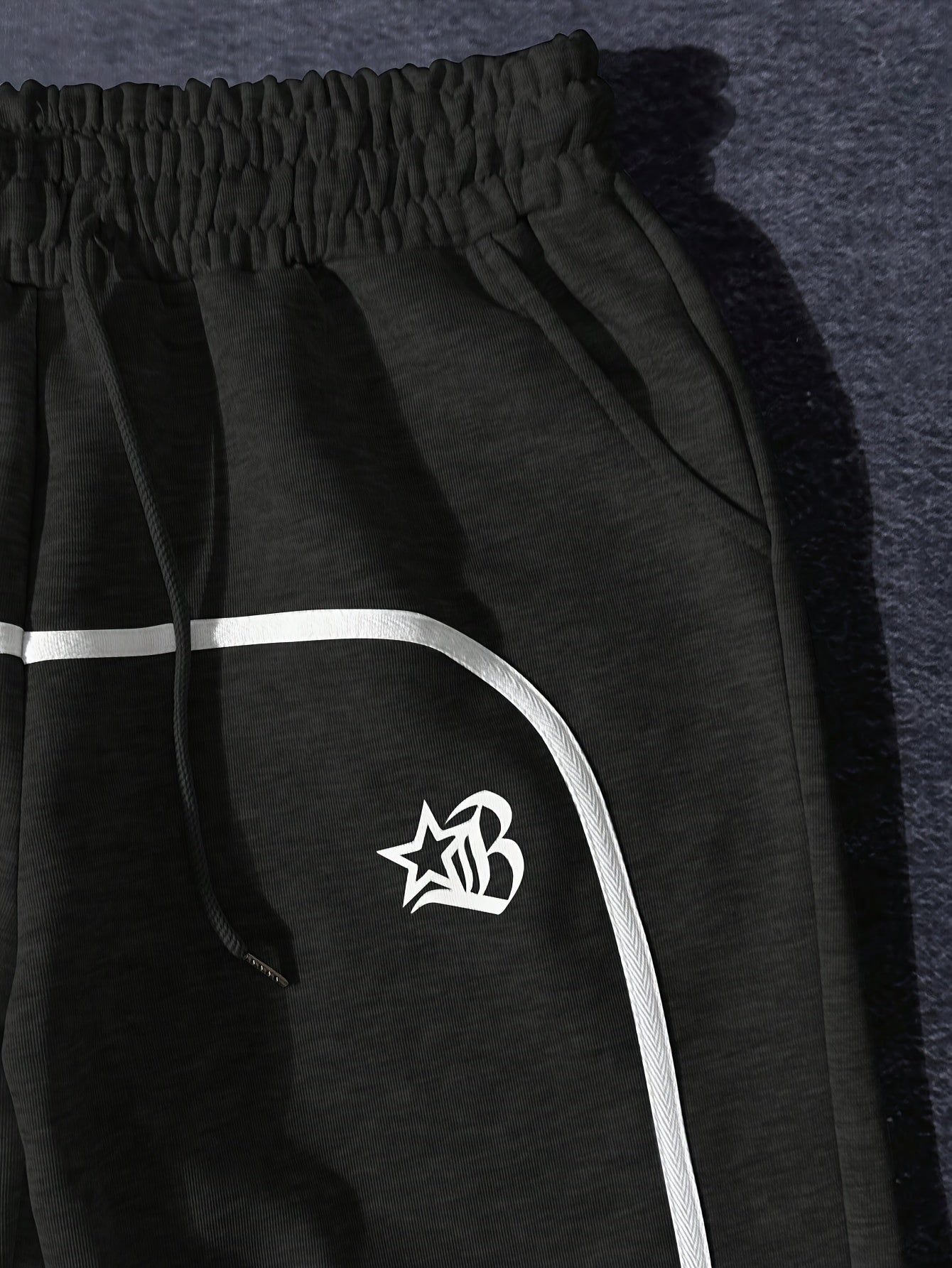Men'S Jogger Pants with White Stripe