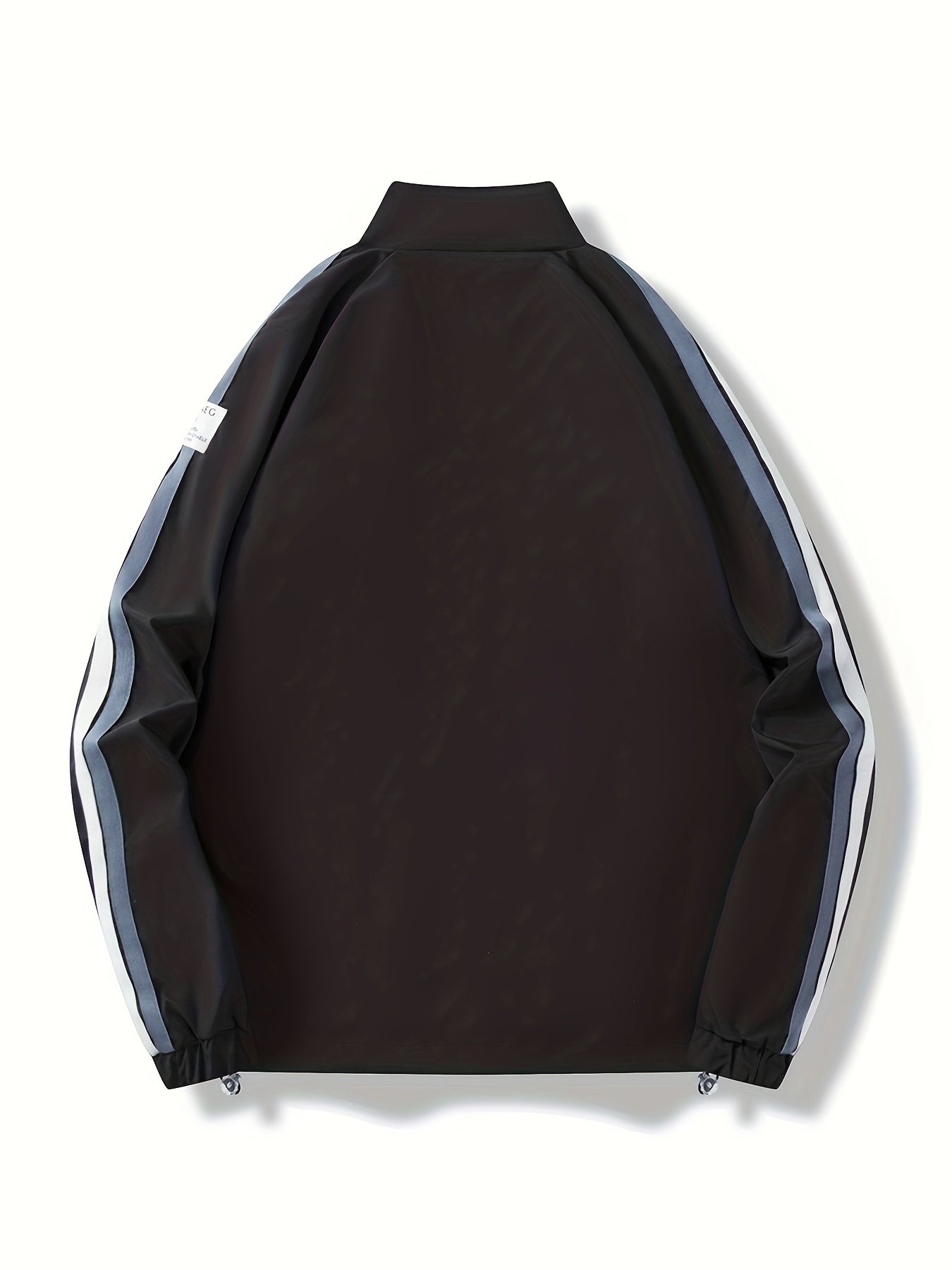 Striped Zip Up Sports Jacket